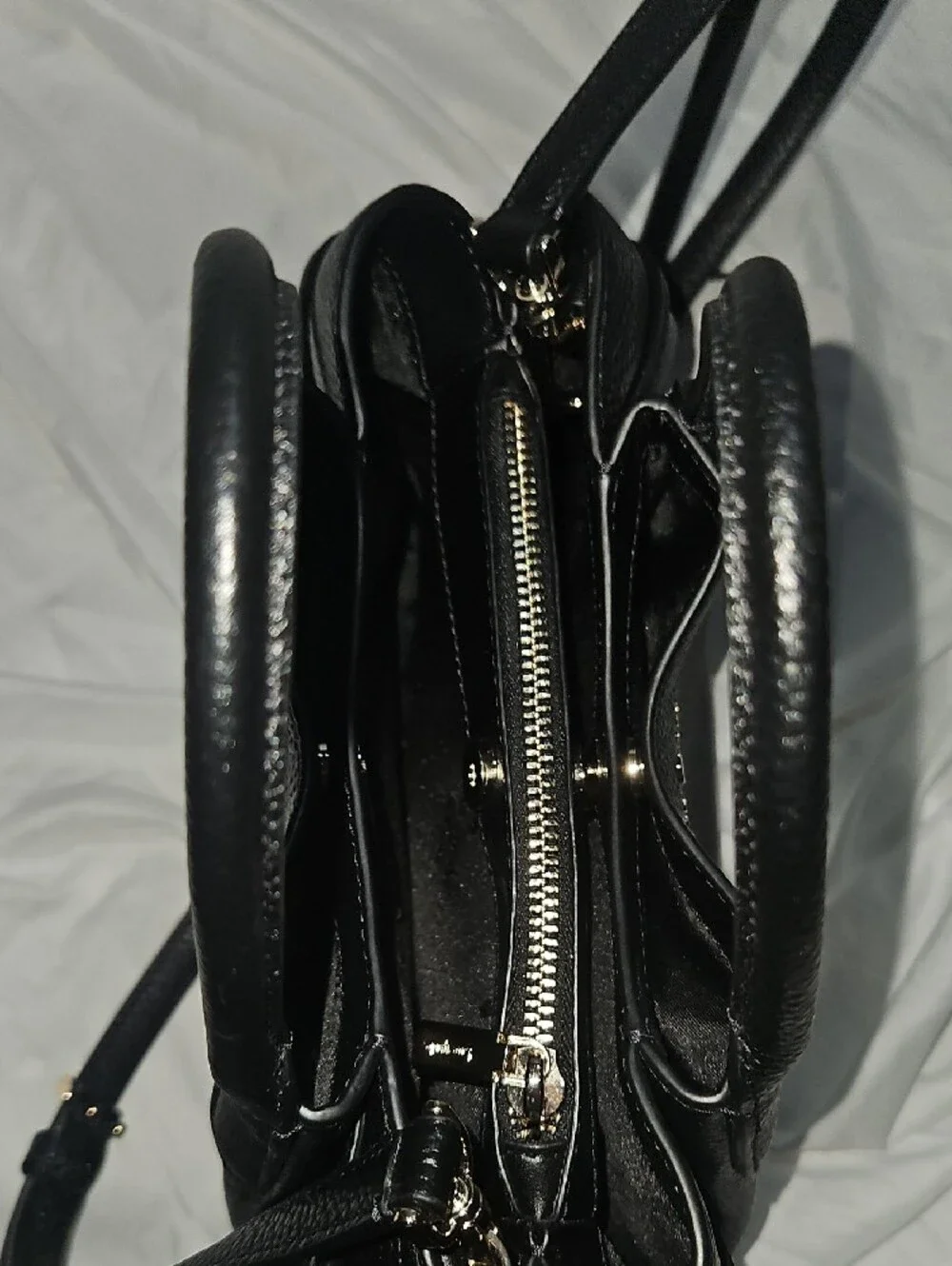 kate spade Black Pebbled Leather Small Dumpling Shoulder Bag